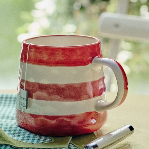 Anthropologie Other - Anthropologie Go Sports! Handpainted Stoneware Mug